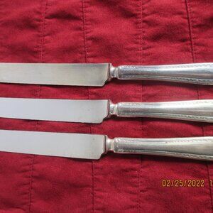 3 VINTAGE SILVERPLATE KNIVES